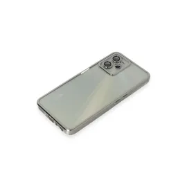 Newface Realme C35 Kılıf Razer Lensli Silikon - Gümüş