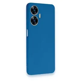 Newface Realme C55 Kılıf First Silikon - Mavi