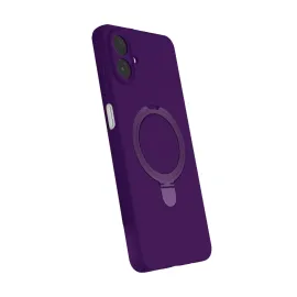 Newface Samsung Galaxy A07 4G Regal Magsafe Standlı Kapak - Derin Mor