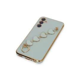 Newface Samsung Galaxy A24 4G Kılıf Esila Silikon - Su Yeşili