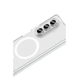 Newface Samsung Galaxy Z Fold 7 Kılıf Magneticsafe Şeffaf Silikon - Şeffaf