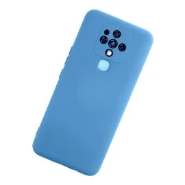 Newface Tecno Camon 16 Kılıf Nano Içi Kadife Silikon - Mavi