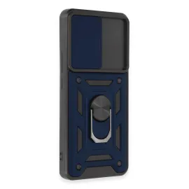 Newface Xiaomi Mi 12T Pro Kılıf Pars Lens Yüzüklü Silikon - Lacivert