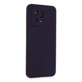 Newface Xiaomi Mi 13 Kılıf Nano Içi Kadife Silikon - Mor