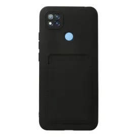 Newface Xiaomi Redmi 9C Kılıf Kelvin Kartvizitli Silikon - Siyah