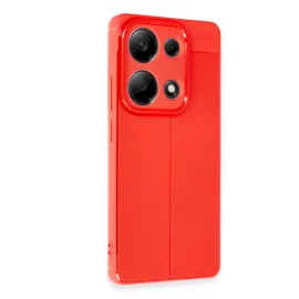 Newface Xiaomi Redmi Note 13 Pro 4G Kılıf Auto Focus Kapak - Kırmızı