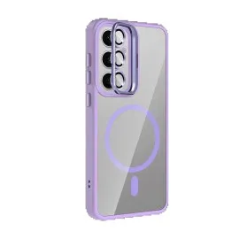 Joko Samsung Galaxy S25 Fe Remim Lensli Magsafe Standlı Kapak - Lila