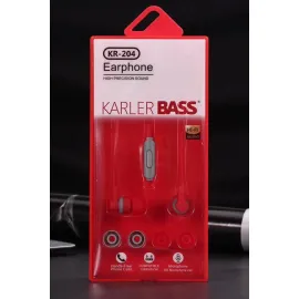 Karler Bass KR-204 Kablolu Kulaklık - Kırmızı