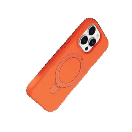 Newface Apple Iphone 15 Pro Max Regal Magsafe Standlı Kapak - Turuncu