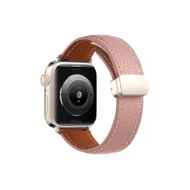 Newface Apple Watch 38Mm Kr414 Daks Deri Kordon - Pembe