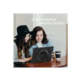 Newface iPad Pro 12.9 (2020) Kılıf Amazing Tablet Kapak - Mavi