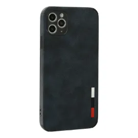 Newface Iphone 11 Pro Max Kılıf Loop Deri Silikon - Lacivert