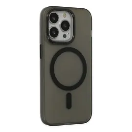 Newface Iphone 15 Pro Max Kılıf Lodos Magneticsafe Mat Kapak - Siyah