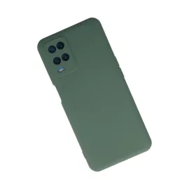 Newface Oppo A54 4G Kılıf Nano Içi Kadife Silikon - Koyu Yeşil