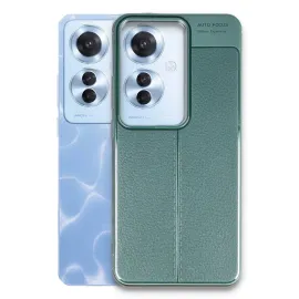 Newface Oppo Reno 11F Kılıf Auto Focus Kapak - Koyu Yeşil