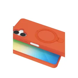 Newface Samsung Galaxy A06 Regal Magsafe Standlı Kapak - Turuncu