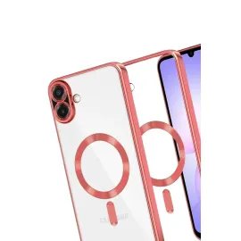 Newface Samsung Galaxy A07 Kross Magneticsafe Kapak - Kırmızı