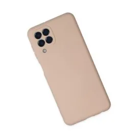 Newface Samsung Galaxy M33 Kılıf Nano Içi Kadife Silikon - Pudra