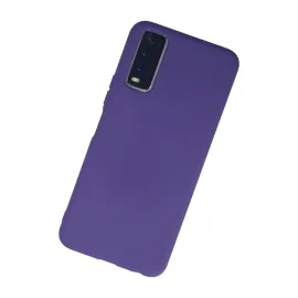 Newface Vivo Y11S Kılıf Nano Içi Kadife Silikon - Mor