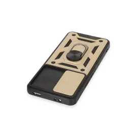 Newface Xiaomi Mi 12T Pro Kılıf Pars Lens Yüzüklü Silikon - Gold