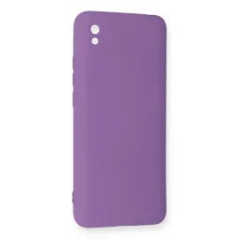 Newface Xiaomi Redmi 9A Kılıf Nano Içi Kadife Silikon - Mor