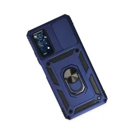 Newface Xiaomi Redmi Note 11 Pro Kılıf Pars Lens Yüzüklü Silikon - Lacivert