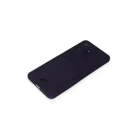 Newface Xiaomi Redmi Note 12 4G Kılıf Kelvin Kartvizitli Silikon - Derin Mor