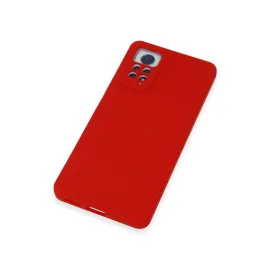 Newface Xiaomi Redmi Note 12 Pro 4G Kılıf Nano Içi Kadife Silikon - Kırmızı