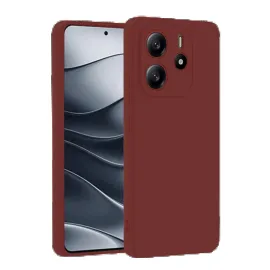 Newface Xiaomi Redmi Note 14 4G Kılıf First Silikon - Bordo