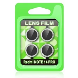 Newface Xiaomi Redmi Note 14 Pro 5G Raze Metal Kamera Lens - Gümüş