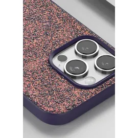 Onegif Iphone 16 Pro Max Bright Simli Kapak - Gold