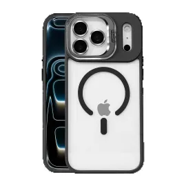 Joko Apple Iphone 17 Pro Max Remim Lensli Magsafe Standlı Kapak - Siyah