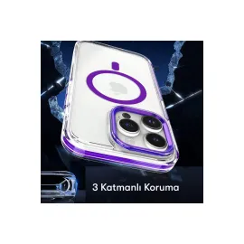 Joko Iphone 15 Pro Max Bella Magsafe Kapak - Derin Mor