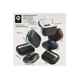 Movenchy Airpods Pro 2 (2.nesil) Mo-A8 Armor Kılıf - Gümüş