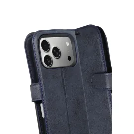 Newface Apple iPhone 17 Pro Trend S Plus Kapaklı Kılıf - Lacivert