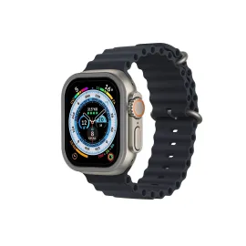 Newface Apple Watch Ultra 49mm Alüminyum Kasa Cam Ekran Koruyucu - Gri