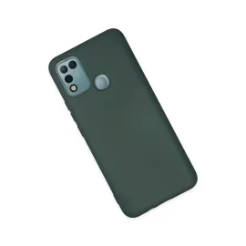 Newface İnfinix Hot 10 Play Kılıf Nano Içi Kadife Silikon - Koyu Yeşil