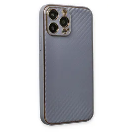 Newface Iphone 13 Pro Max Kılıf Coco Karbon Silikon - Gri