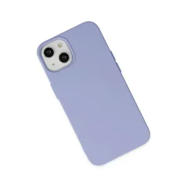 Newface Iphone 14 Plus Kılıf Nano Içi Kadife Silikon - Lila