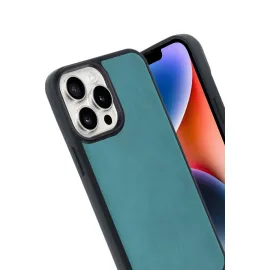 Newface Iphone 14 Pro Max Kılıf Aras Deri Kapak - Açık Yeşil