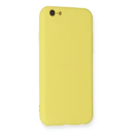 Newface Iphone 6 Kılıf Nano Içi Kadife Silikon - Sarı