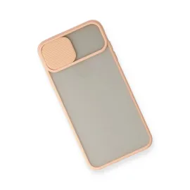 Newface Iphone Xs Max Kılıf Palm Buzlu Kamera Sürgülü Silikon - Pembe