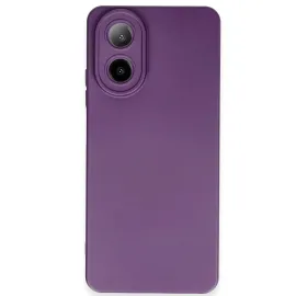 Newface Oppo A38 Kılıf Nano Içi Kadife Silikon - Mor