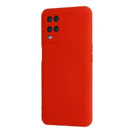 Newface Oppo A54 4G Kılıf Nano Içi Kadife Silikon - Kırmızı