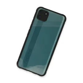 Newface Realme C11 Kılıf Miami Şeffaf Silikon - Siyah