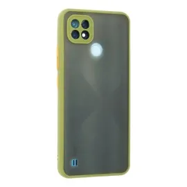 Newface Realme C21 Kılıf Montreal Silikon Kapak - Açık Yeşil