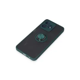 Newface Realme C53 Kılıf Montreal Yüzüklü Silikon Kapak - Yeşil
