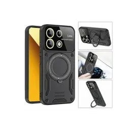 Newface Realme C55 Kılıf Joy Lens Standlı Kapak - Koyu Yeşil