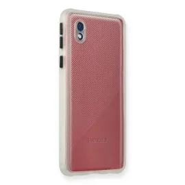 Newface Samsung Galaxy A01 Core Kılıf Miami Şeffaf Silikon - Şeffaf