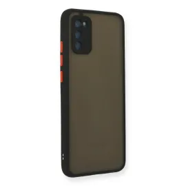 Newface Samsung Galaxy A03S Kılıf Montreal Silikon Kapak - Siyah